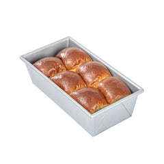 Pastry Tek 1 lb Glazed Aluminized Steel Bread Loaf Pan - 9 3/4