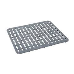 Clean Tek Professional Gray Silicone Sink Mat - Non-Slip - 12 1/2