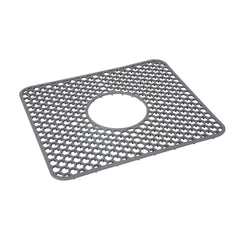 Clean Tek Professional Gray Silicone Sink Mat - Non-Slip - 13 1/2