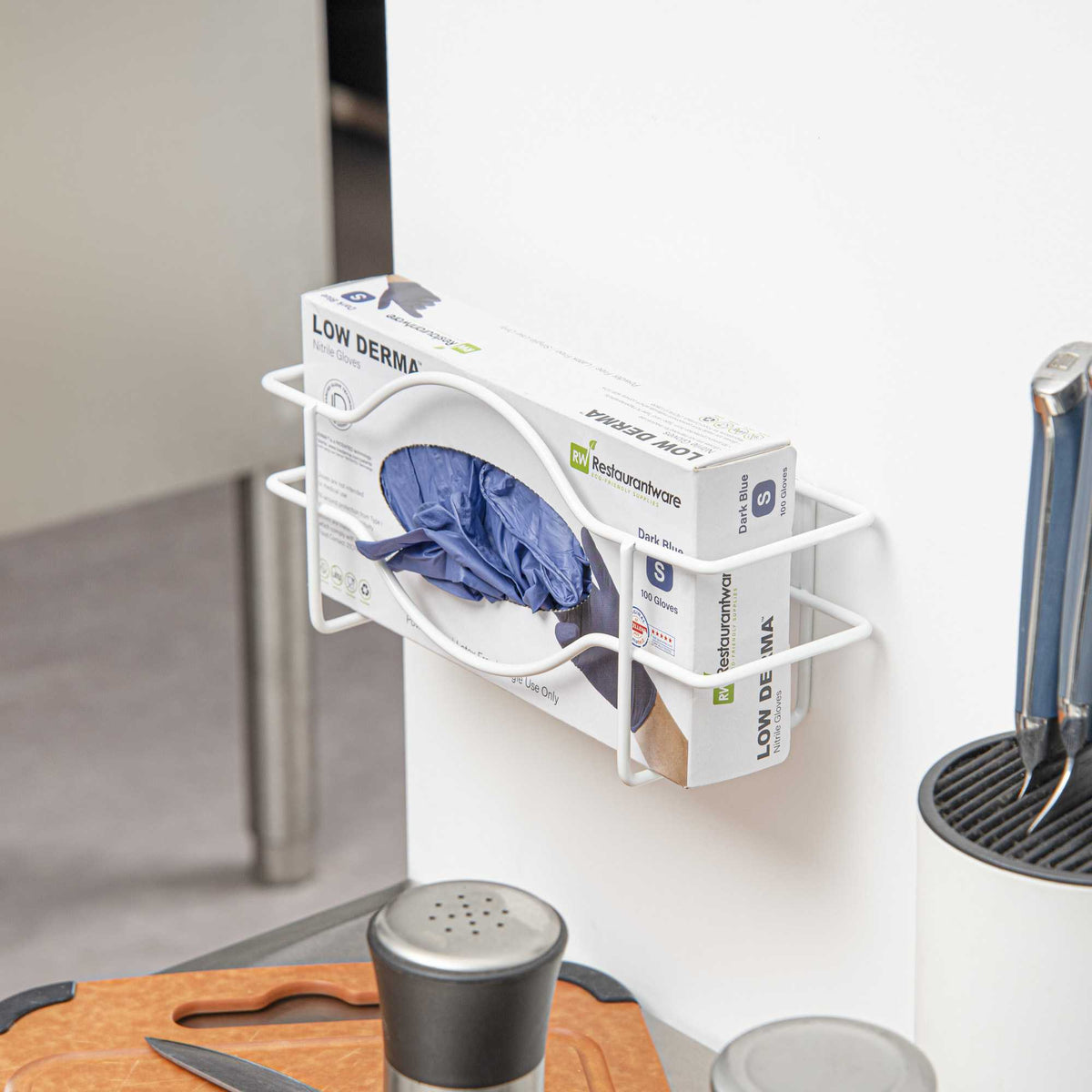 Clean Tek Professional Wire Wall Mount Glove Dispenser - Holds 1 Box - 10 1/4" x 3 3 /4" x 5" - 1 count box