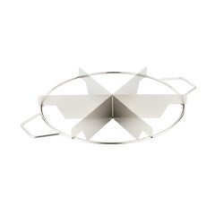 Pastry Tek Stainless Steel Pie Cutter - 6 Cut, For Up To 10