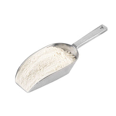 Met Lux 6 oz One-Piece Aluminum Scoop - Flat Bottom - 8