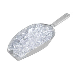 Met Lux 16 oz One-Piece Aluminum Scoop - Flat Bottom - 10 1/2