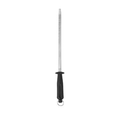 Chef 101 Round Stainless Steel Sharpening Rod - with Plastic Handle - 14 3/4