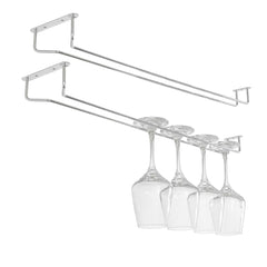 Chef 101 Chrome Plated Glass Hanger Rack - 23 1/2