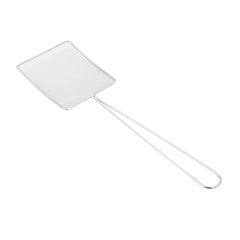 Motomori Square Fine Mesh Nickel-Plated Steel Skimmer - 18 1/2