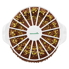 Pastry Tek Plastic Double-Sided Cake Marker - 14 or 16 Slices, Up To 16