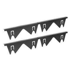 Chef 101 Black Stainless Steel Stove Gap Cover - Extendable - 13 3/4
