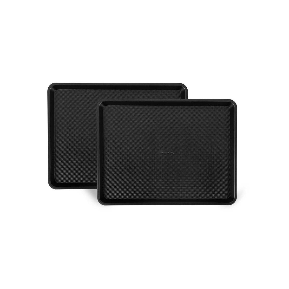 Pastry Tek Black Carbon Steel Half Size Sheet Pan - Non-Stick, Tapered Edge - 17 1/4" x 13" x 1 1/4" - 1 count box