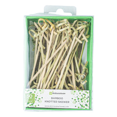 Pixy Natural Bamboo Knotted Pick - Retail Pack - 4