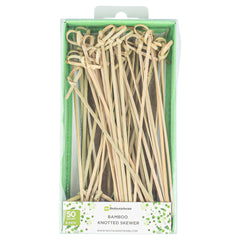 Pixy Natural Bamboo Knotted Skewer - Retail Pack - 6