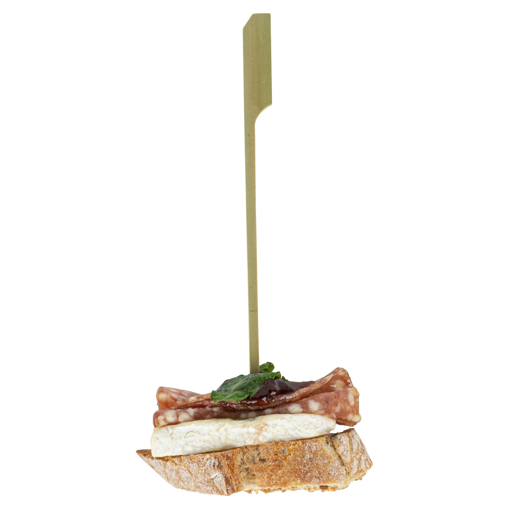 Pixy Natural Bamboo Paddle Skewer - Retail Pack - 6" - 50 count x 10 boxes