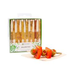 Pixy Natural Bamboo Willow Pick - Retail Pack - 3 1/2