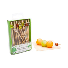 Pixy Assorted Bamboo Acrylic Block Pick - Retail Pack - 4
