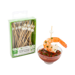 Pixy White Bamboo Pearl Pick - Retail Pack - 4