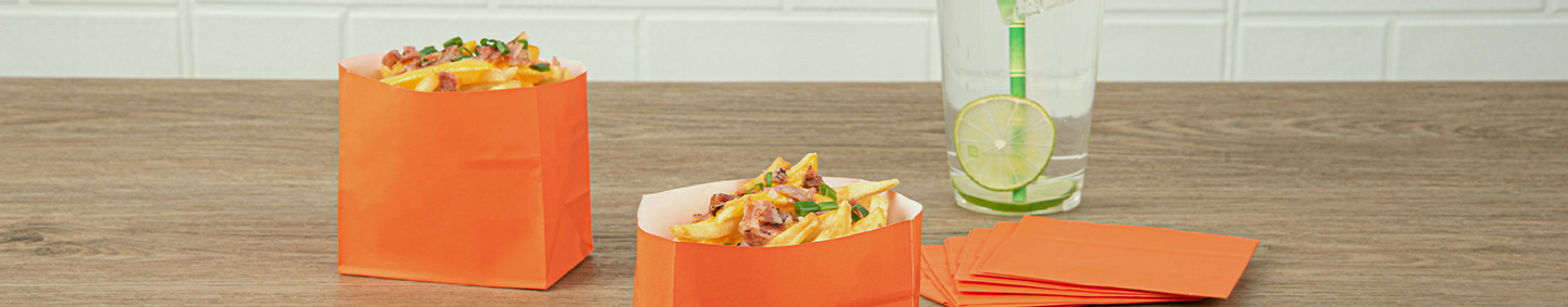 Orange Paper Bags